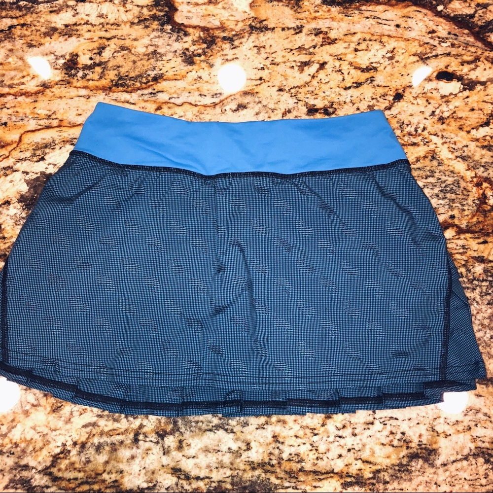 Blue Patterned Lululemon Skirt